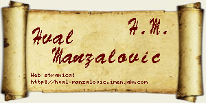 Hval Manzalović vizit kartica